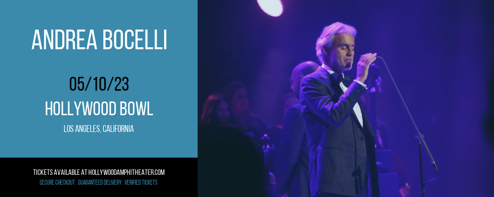Andrea Bocelli at Hollywood Bowl tickets Andrea Bocelli at Hollywood Bowl
