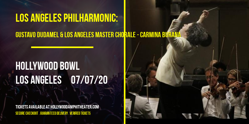 Los Angeles Philharmonic: Gustavo Dudamel & Los Angeles Master Chorale - Carmina Burana at Hollywood Bowl tickets Los Angeles Philharmonic: Gustavo Dudamel & Los Angeles Master Chorale - Carmina Burana at Hollywood Bowl