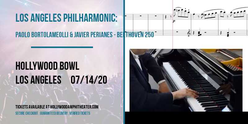 Los Angeles Philharmonic: Paolo Bortolameolli & Javier Perianes - Beethoven 250 at Hollywood Bowl