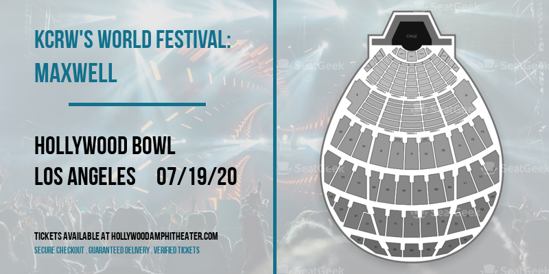 KCRW's World Festival: Maxwell at Hollywood Bowl tickets KCRW's World Festival: Maxwell at Hollywood Bowl