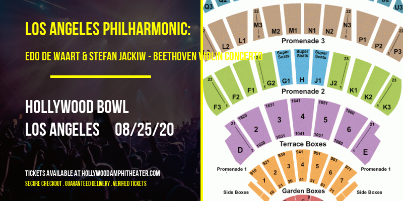 Los Angeles Philharmonic: Edo de Waart & Stefan Jackiw - Beethoven Violin Concerto at Hollywood Bowl tickets Los Angeles Philharmonic: Edo de Waart & Stefan Jackiw - Beethoven Violin Concerto at Hollywood Bowl