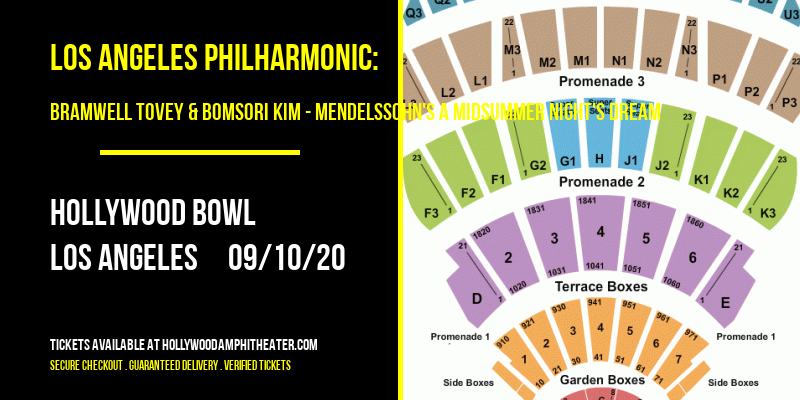 Los Angeles Philharmonic: Bramwell Tovey & Bomsori Kim - Mendelssohn's A Midsummer Night's Dream at Hollywood Bowl tickets Los Angeles Philharmonic: Bramwell Tovey & Bomsori Kim - Mendelssohn's A Midsummer Night's Dream at Hollywood Bowl