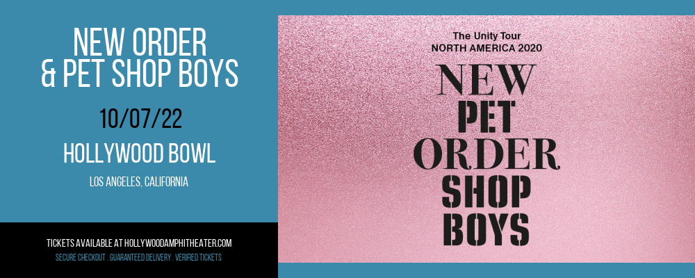 New Order & Pet Shop Boys at Hollywood Bowl tickets New Order & Pet Shop Boys at Hollywood Bowl