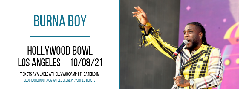 Burna Boy at Hollywood Bowl tickets Burna Boy at Hollywood Bowl