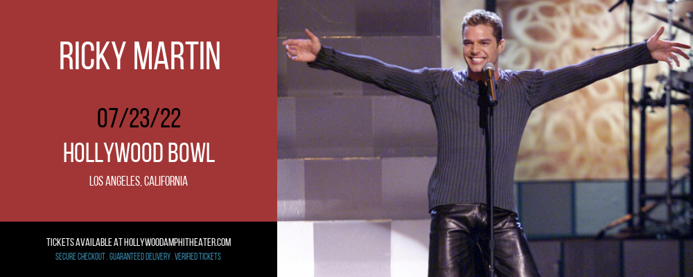 Ricky Martin at Hollywood Bowl tickets Ricky Martin at Hollywood Bowl