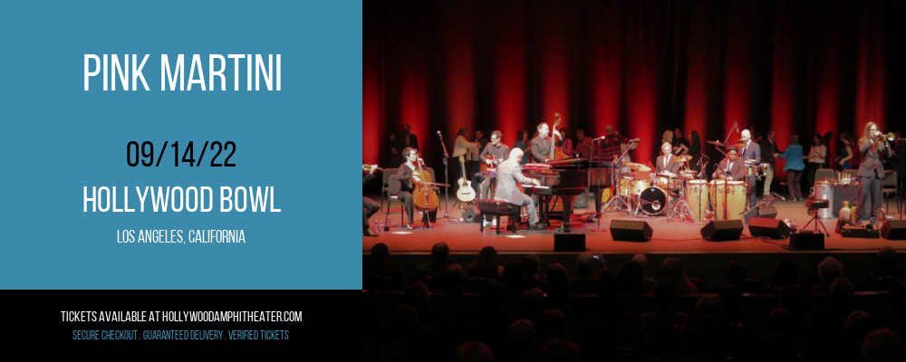 Pink Martini at Hollywood Bowl tickets Pink Martini at Hollywood Bowl