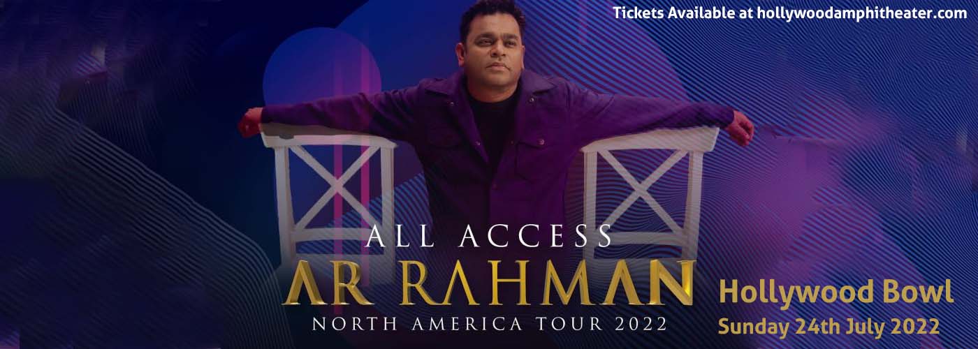 A.R. Rahman at Hollywood Bowl tickets A.R. Rahman at Hollywood Bowl