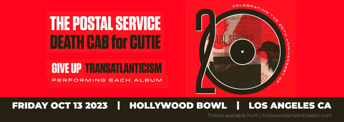 The Postal Service & Death Cab for Cutie at Hollywood Bowl tickets The Postal Service & Death Cab for Cutie at Hollywood Bowl